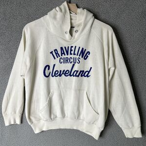 Vintage 80s Sweatshirt XL Traveling Circus Knuckleheads Skiing Rare Hoodie